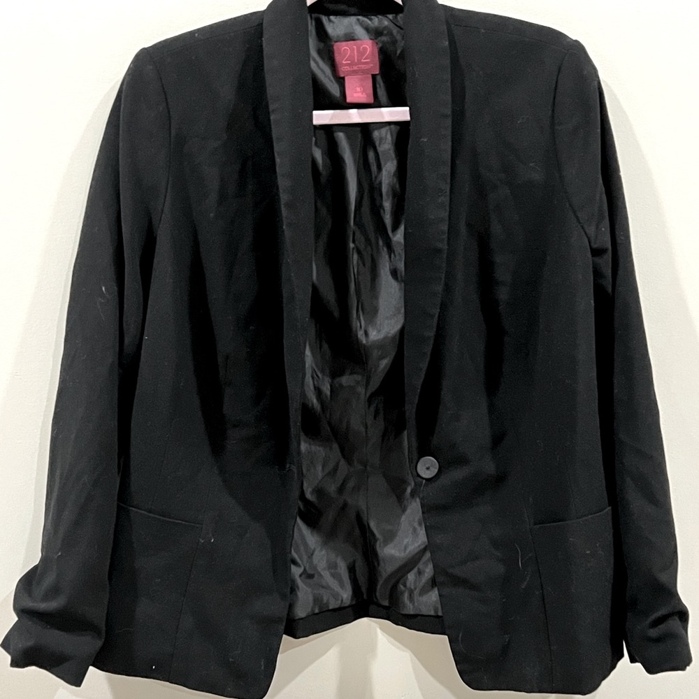 212 Collection Womens 1 Button Suit Jacket Size 10